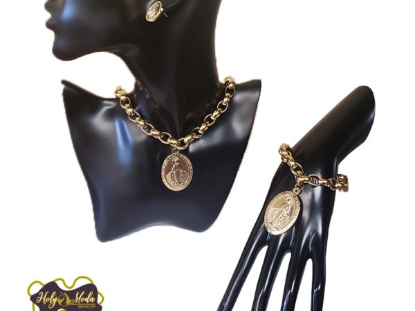 Bijoux chrétien-Collier-bracelet-boucle d'oreille