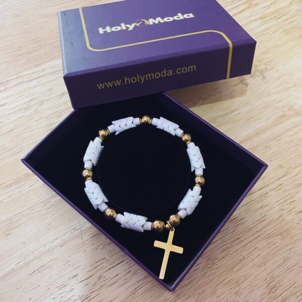 Bracelet perle croix