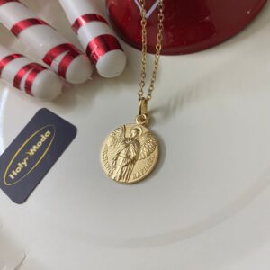 MEDAILLE ST RAPHAEL 18mm (or jaune)