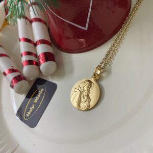 MEDAILLE LA VIERGE FERRUZZI 18 mm (or jaune)