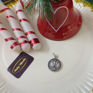 MEDAILLE ST MICHEL ARCHANGE (argent blanc 925)