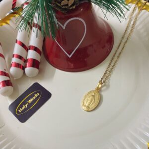 MEDAILLE MIRACULEUSE 13 mm (or jaune)