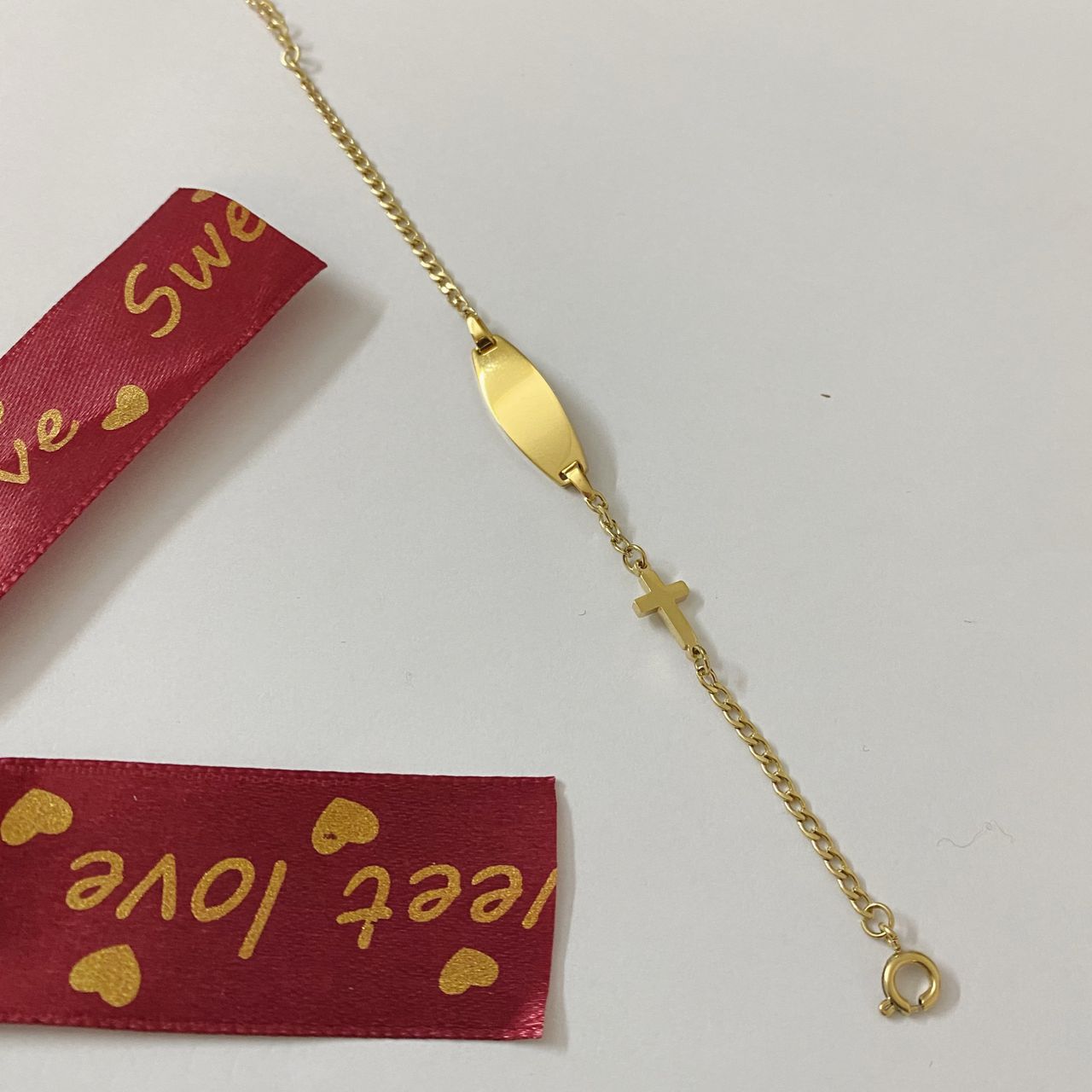 BRACELET A GRAVER CROIX – Image 2