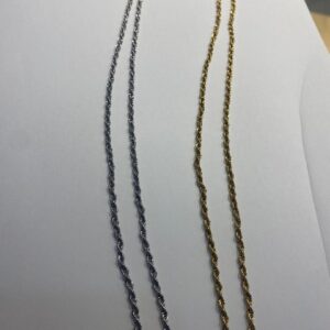CHAINE SIMPLE MAILLE TORSADEE