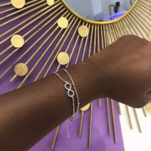 BRACELET INFINI DAME (acier inoxydable)