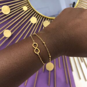 BRACELET INFINI DAME OR