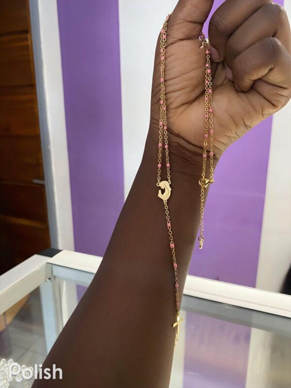 CHAPELET CHAINE PERLE ROSE 01