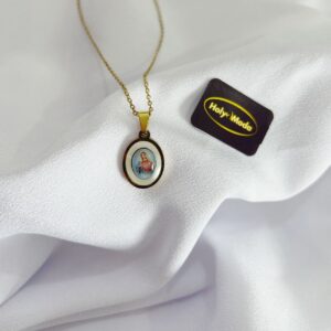 CHAINE NACRE COEUR IMMACULEE DE MARIE