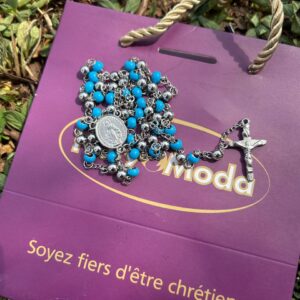 CHAPELET 2 TONS BLEU