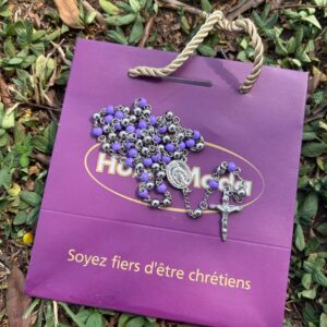 CHAPELET 2 TONS VIOLET CLAIRE