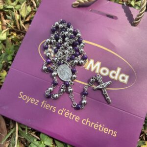 CHAPELET 2 TONS VIOLET