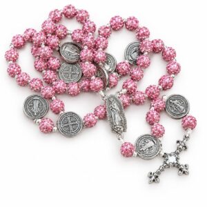 Chapelet St Benoit Rose