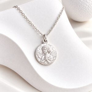 MEDAILLE ANGE MEDITATIF