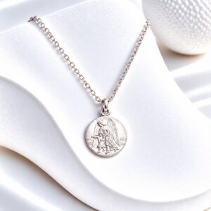 MEDAILLE ANGE GARDIEN ARG BLANC 925